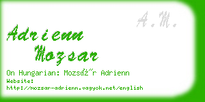 adrienn mozsar business card